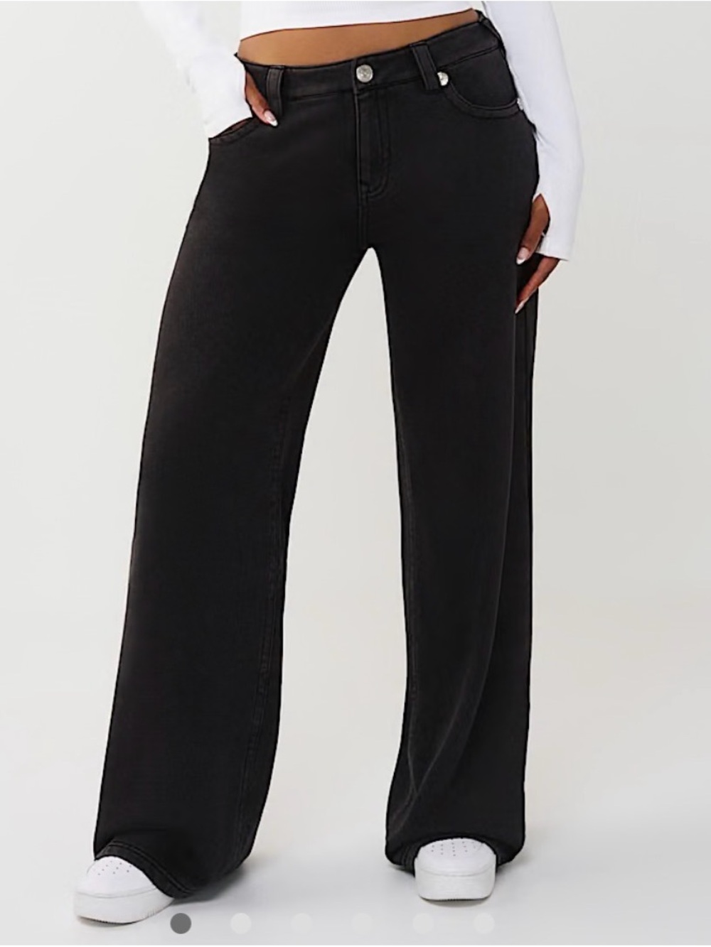 True Religion Washed Fleece Bobbi Pants Black